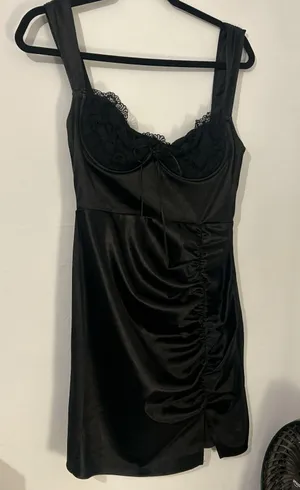 Windsor Satin Mini Dress thumbnail 1