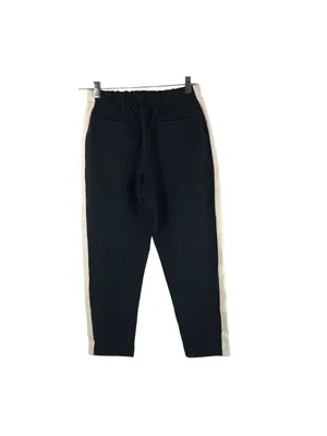 Everlane Womens The Dream Pant Tuxedo Stripe Pintuck Pull On Tapered Black M thumbnail 2
