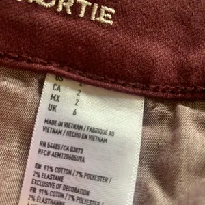 American Eagle Outfitters | Maroon Hi Rise Shortie thumbnail 5