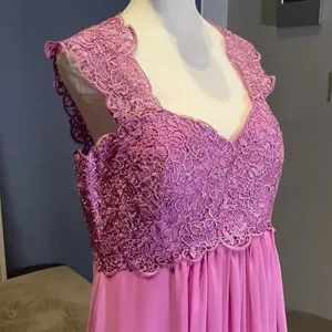 Women’s Lace & Chiffon Dress Empire Waist Corset Back Bridesmaid Size 12 NWT thumbnail 3