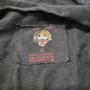 Y2k Vintage Ed Hardy Sweatshirt Small Zip Up Hoodie NYC Skull Eagle Snake Fading Faded Discoloration thumbnail 14