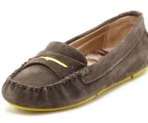 Sam Edelman Size 7.5 Grey‎ Jones Leather Rubber Sole Loafer thumbnail 1