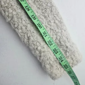 Anthropologie Elevenses Boucle Moto Jacket Textured‎ Ivory Cream Size Medium thumbnail 11