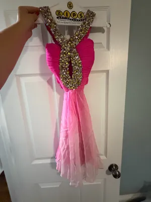 Pink Sherri Hill Dress Homecoming Rhinestone thumbnail 3