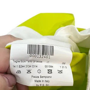 Piazza Sempione Neon Lime Green Cream‎ Colorblock Mini Skirt Size 38 US 2 thumbnail 8