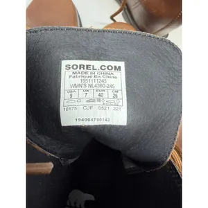 Sorel Joan Of Arctic‎ Wedge III Brown Leather Lace Up Boots Women Size 9 thumbnail 14