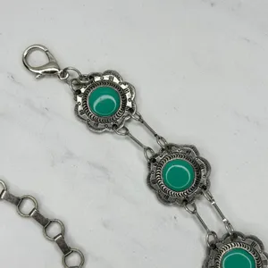 Flower Concho Western Turquoise Enamel Belt OS ✨ thumbnail 3