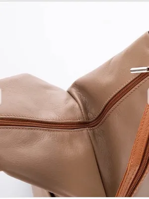 Everyday Neutral Tan Backpack Tote for Women - Casual City Bag thumbnail 4