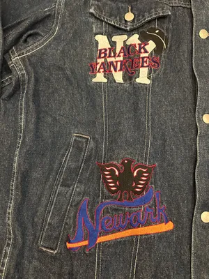 Negro League Baseball Museum Denim Blue Jean Jacket Mens 3XL XXXL Team Logo thumbnail 2