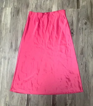 Rachel Zoe Hot Pink Satin Midi Slip Skirt Fuchsia Size 2 thumbnail 1