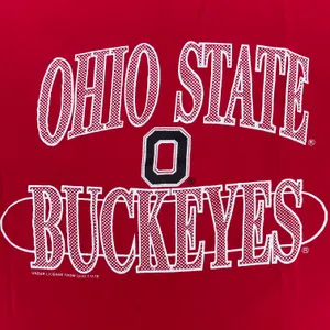 Ohio State University Vintage 90s Buckeyes Red Graphic T-shirt thumbnail 3