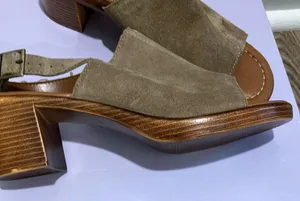 Mariella made in Italy Brown Suede Women's Sandals NWOT thumbnail 4