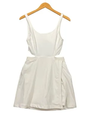 Outdoor Voices $108 white cutout court tennis athletic dress M thumbnail 3