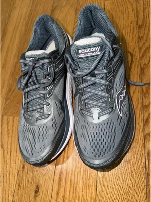 Size US 11 Women’s Saucony Echelon EVERUN 7 Running Sneakers Gray Slate Pink thumbnail 3