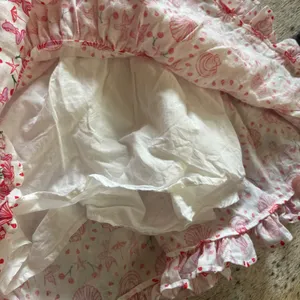 HILL HOUSE Home Paz Mini Skirt‎ mermaid seashell Cherry Print Size Small thumbnail 6