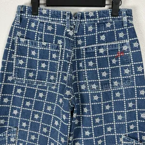 Damson Madder Drew Embroidered Cargo Jeans Womens 10 Straight Leg‎ Medium Wash thumbnail 5