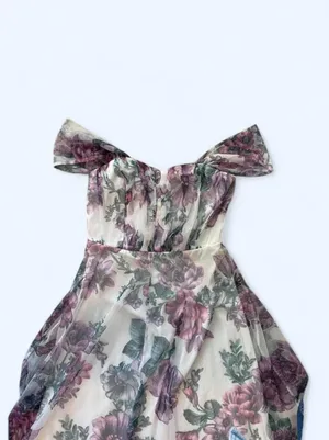 Maxi mesh floral off the shoulder dress size S by Lovely Grace thumbnail 5