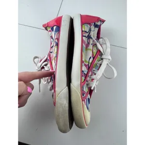 Coach Barrett Poppy canvas sneakers Signature Pattern Tennis Shoes Size‎ 8.5B thumbnail 6