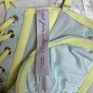 Urban outfitters out from under UO Modern Love Ruched Pastel Corset blue small thumbnail 4