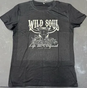 Rosa Clothing Western Vintage Wild Soul Graphic T-Shirt Small New thumbnail 1