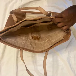 Nine West tan colorblock purse thumbnail 2