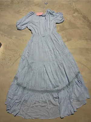 Hello Molly Light Blue Maxi Sun boho Dress medium/6 thumbnail 15