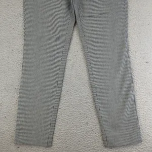 Banana Republic Sloan Striped Ankle Pants Women‎ Size 6 Cotton Stretch Preppy thumbnail 4