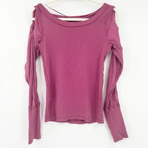 Free People We the Free Womens‎ Y2K Daisy Chain Braided Sleeve Cuff Knit Top S thumbnail 3
