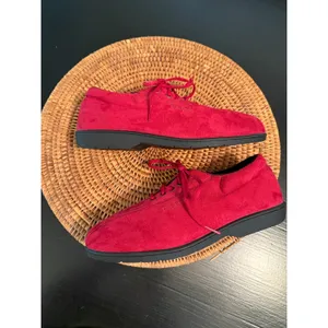 Propet Womens Red Suede‎ Lace Up Comfort Walking Shoes Sneakers Low Top Size 9.5 thumbnail 8