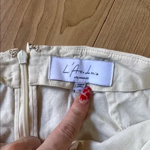 L'Academie Cream Mini Skirt thumbnail 2
