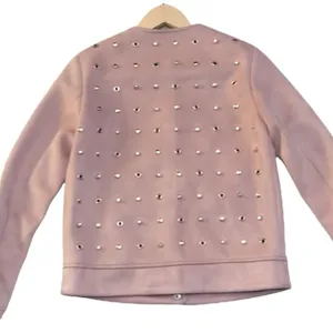 Zara Suede Effect Studded‎ Jacket thumbnail 8