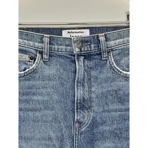 Reformation Stevie Ultra High Rise Jean Women 24 Blue Malta Comfort Stretch thumbnail 3