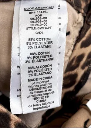 Good American Leopard Print Jeans Brown Size 28 High Rise Good Waist thumbnail 9