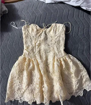 For Love & Lemons Dress Lace Mini thumbnail 1