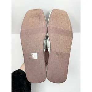 Sam Edelman Mules Ladies 6.5‎ Silver Slip On Round Toe Woven Satin Finish Shoes thumbnail 8