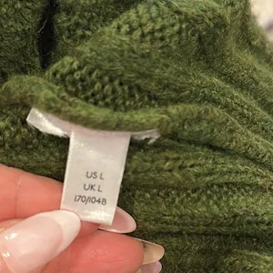 ANTHROPOLOGIE Crop Cable-knit Summer Sweater Tank In Green L thumbnail 7