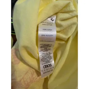 ASOS Design Womens Phuket 87 Thailand Graphic Oversized T-Shirt Yellow Pink NWOT thumbnail 4
