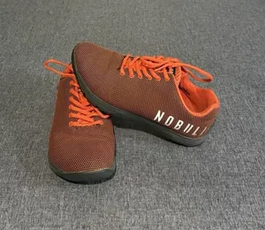 Nobull Superfabric Outwork CrossFit Trainers Women's Sz 9.5 Orange/black thumbnail 1
