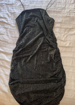 SheIn Sparkle Bodycon Dress Black Size XXL thumbnail 1