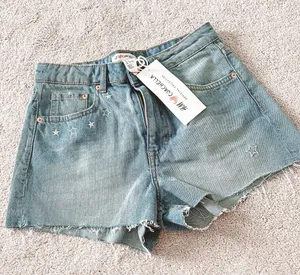 H&M X Coachella Star Print Jean Shorts thumbnail 3