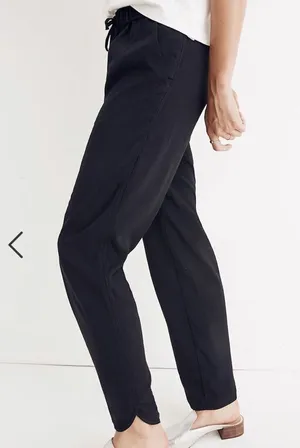 Madewell Black Track Trouser Pants thumbnail 1