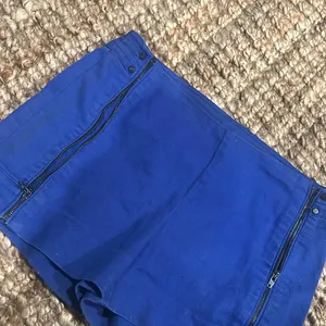 Touch Match Couture Style Japanese Brand Royal Blue Zip Shorts Size Small thumbnail 8