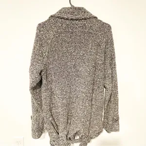 Free People‎ Jacket Small Black Double Breasted Wool Oversized Moto Trench Coat thumbnail 6