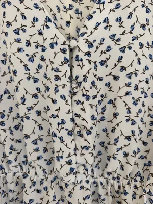 Sienna Sky Floral Blouse- Blue/white/medium thumbnail 4