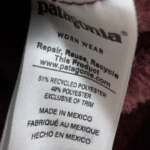 Patagonia Re-Tool Snap-T Pullover Women Small Burgundy 25443 Fleece Jacket thumbnail 9