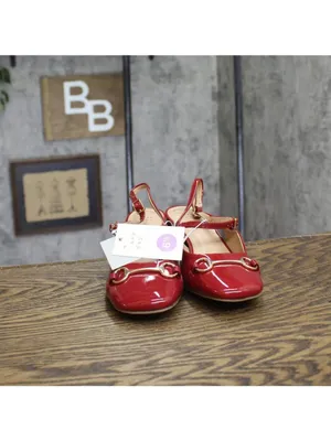 A New Day Womens Lucky Square Toe Mary Jane Heels Block 94305218 Red 6.5M thumbnail 3