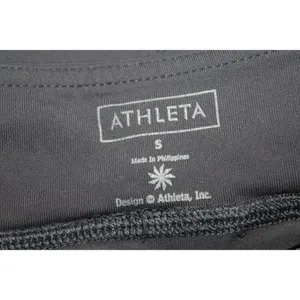 Womens Athleta Kick Booty Flare Leg Yoga Pants Leggings Gray Nylon Size Small S thumbnail 4