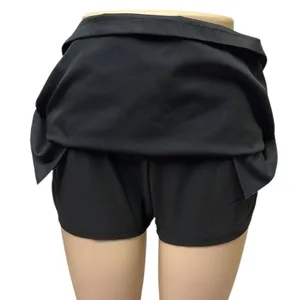 Aur Golf Black Skirt Shorts 4 Pocket Skort Zip Side Above the Knee Womens 10 thumbnail 4
