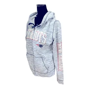 NEW ENGLAND PATRIOTS Women's Space-Dye Full-Zip Fleece Hoodie size M thumbnail 7