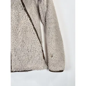 Kuhl Womens Flight Jacket Beige Avina Full Zip Sherpa Fleece Hooded Outdoor XS thumbnail 8